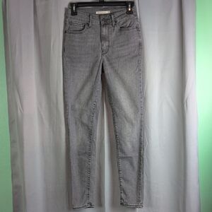 Levi's Gray Skinny Jeans with Classic Denim Texture